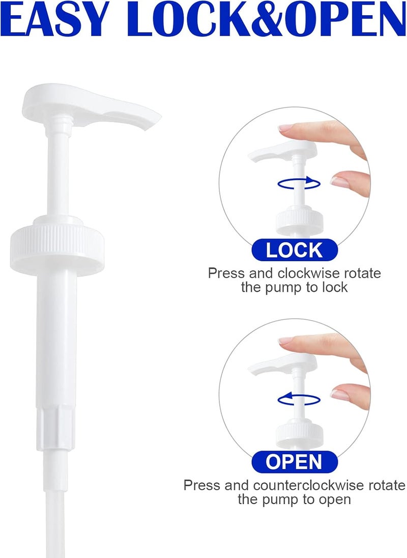 Watsango 4 Packs Gallon Pump Dispenser, Leak Proof Dispenser for Hand Soap, Laundry Detergent, Sanitizer, Shampoo - 128 OZ Capacity - 38/400 Plastic Gallon Pump Dispenser for Household & Commercial - Image 3